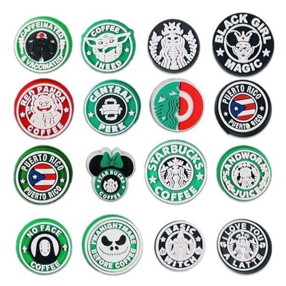 Coffee Croc Charms 35Pcs - Picture 12 of 12